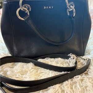 DKNY Black Shoulder Bag with Adjustable Strap